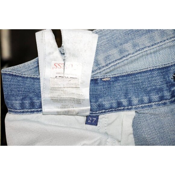 GUESS Light Wash High-Waisted Button-Front Denim Skirt - Size 27 🔹 Vintage Y2K - Picture 10 of 16